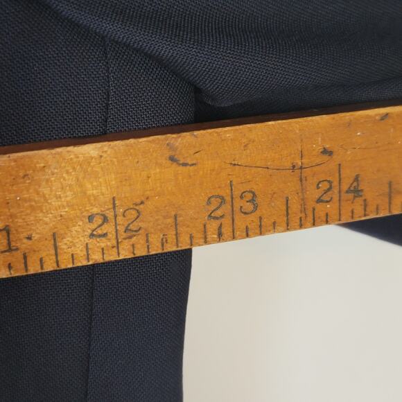 Burberry- Vintage Men's Navy blue double breasted blazer- See Measurements - Picture 7 of 11